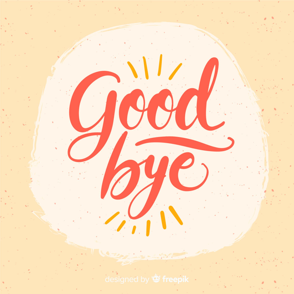 "Good bye" Background vector created by freepik